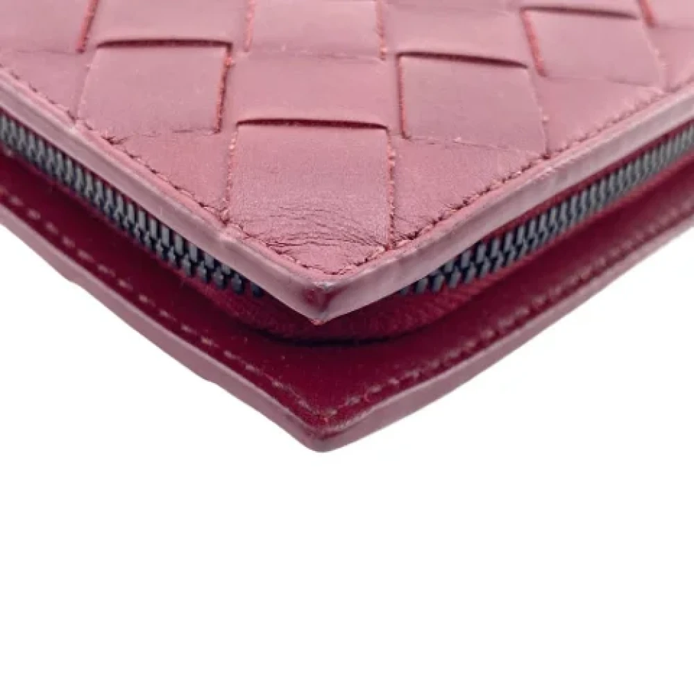 Bottega Veneta Vintage Pre-owned Leather wallets Red Dames