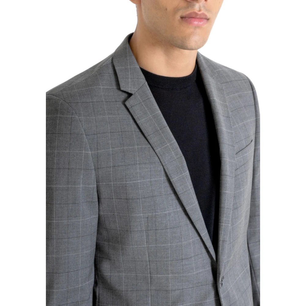 Antony Morato Slim Fit Jas in Grijs Melange Gray Heren
