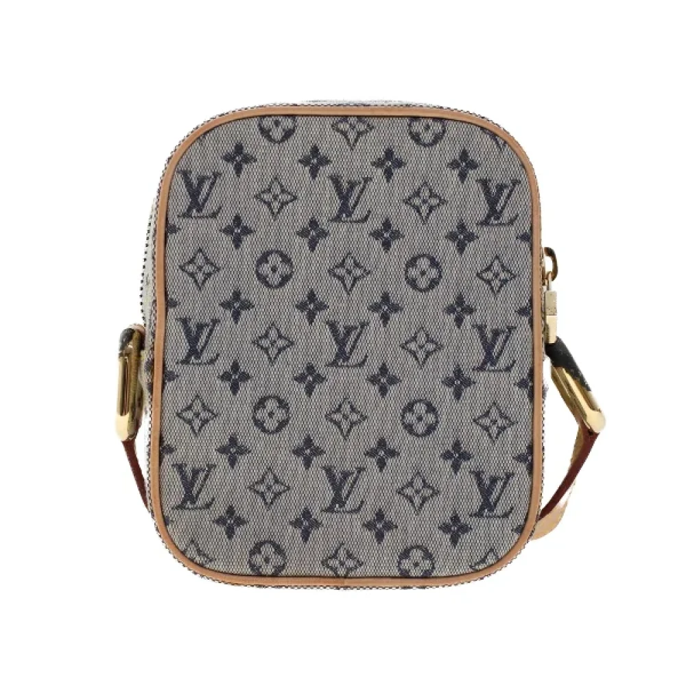 Louis Vuitton Vintage Blauwe Canvas Schoudertas van Louis Vuitton Blue Dames