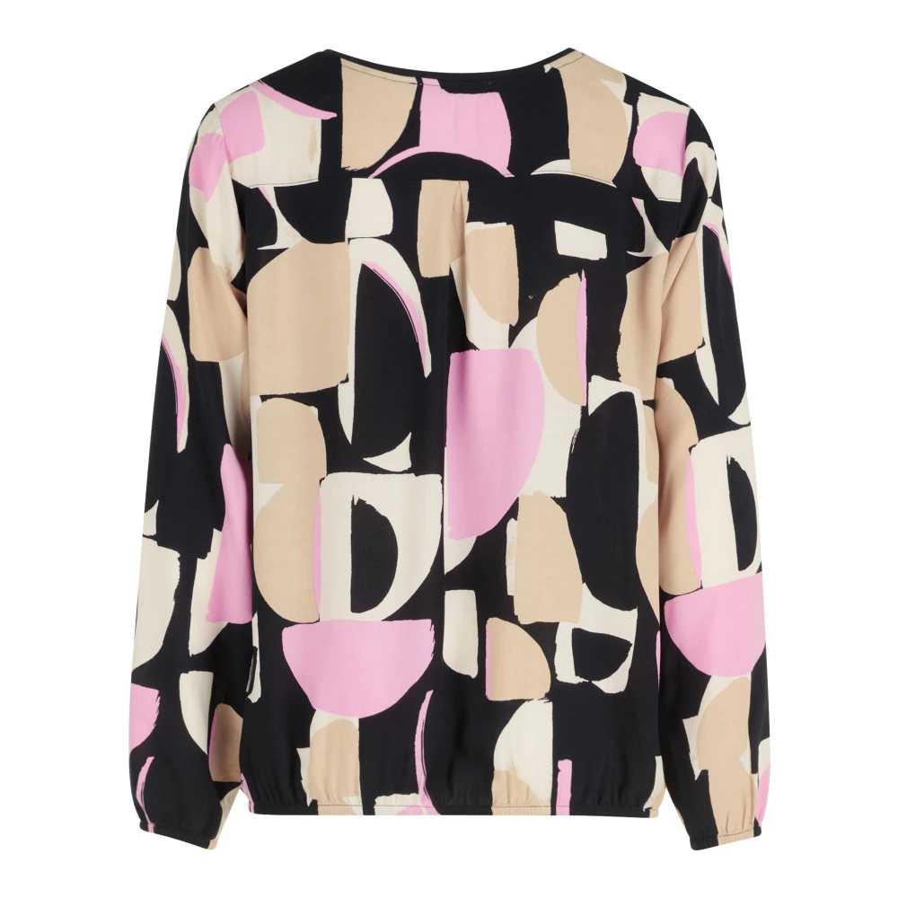 Betty & Co Grafische Print Blouse Shirt Multicolor Dames