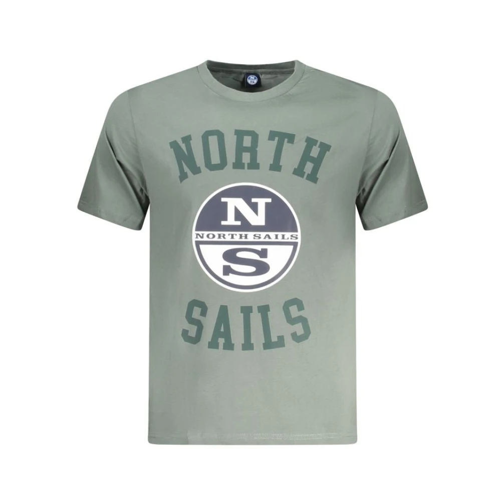 North Sails Hombre Verde Camisetas, Talla: S