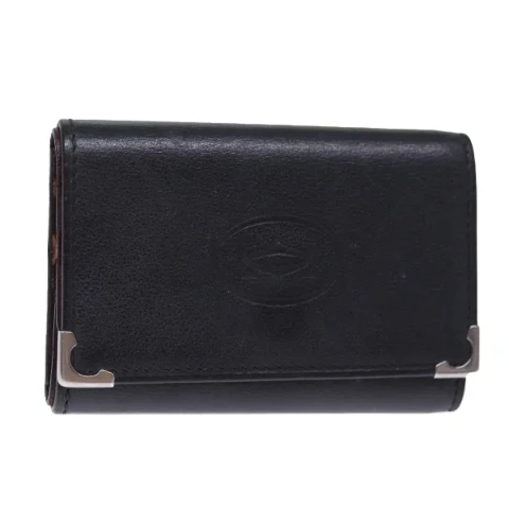 Cartier Vintage Pre-owned Canvas key-holders Black Dames