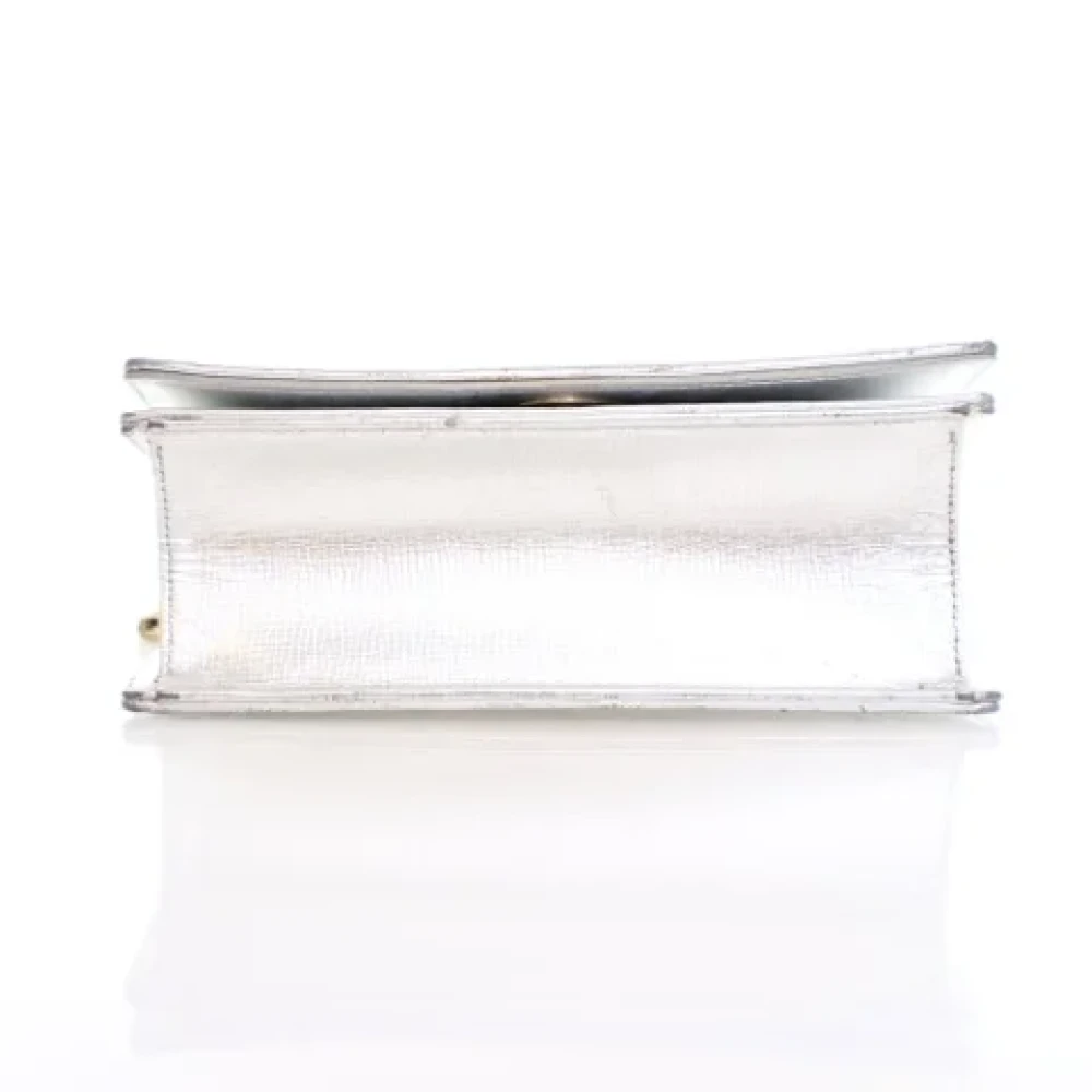 Dior Vintage Pre-owned Leather dior-bags Gray Dames