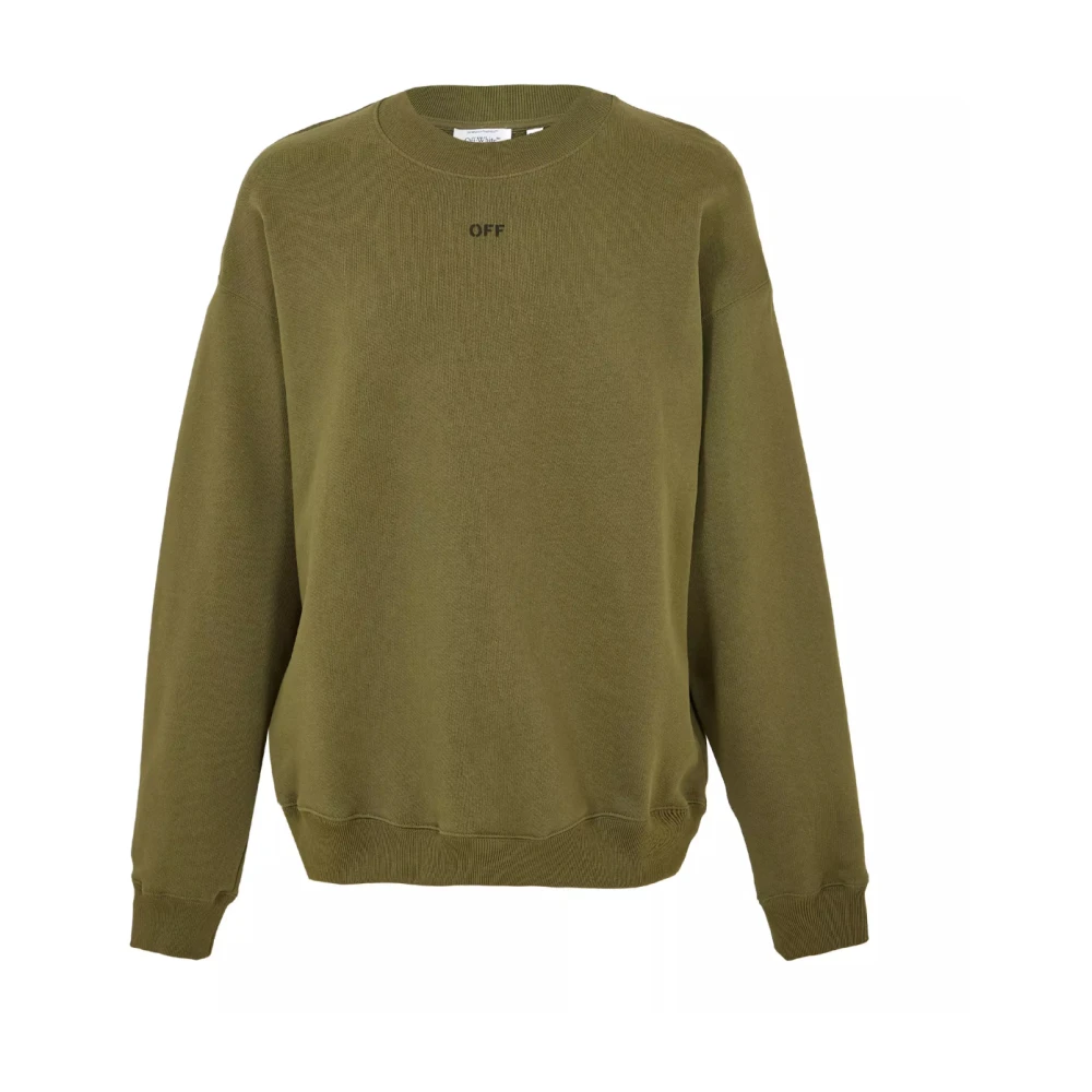 Off White , Sweatshirts, Male, Green, L, Off Stamp Skate Logo Sweatshirt