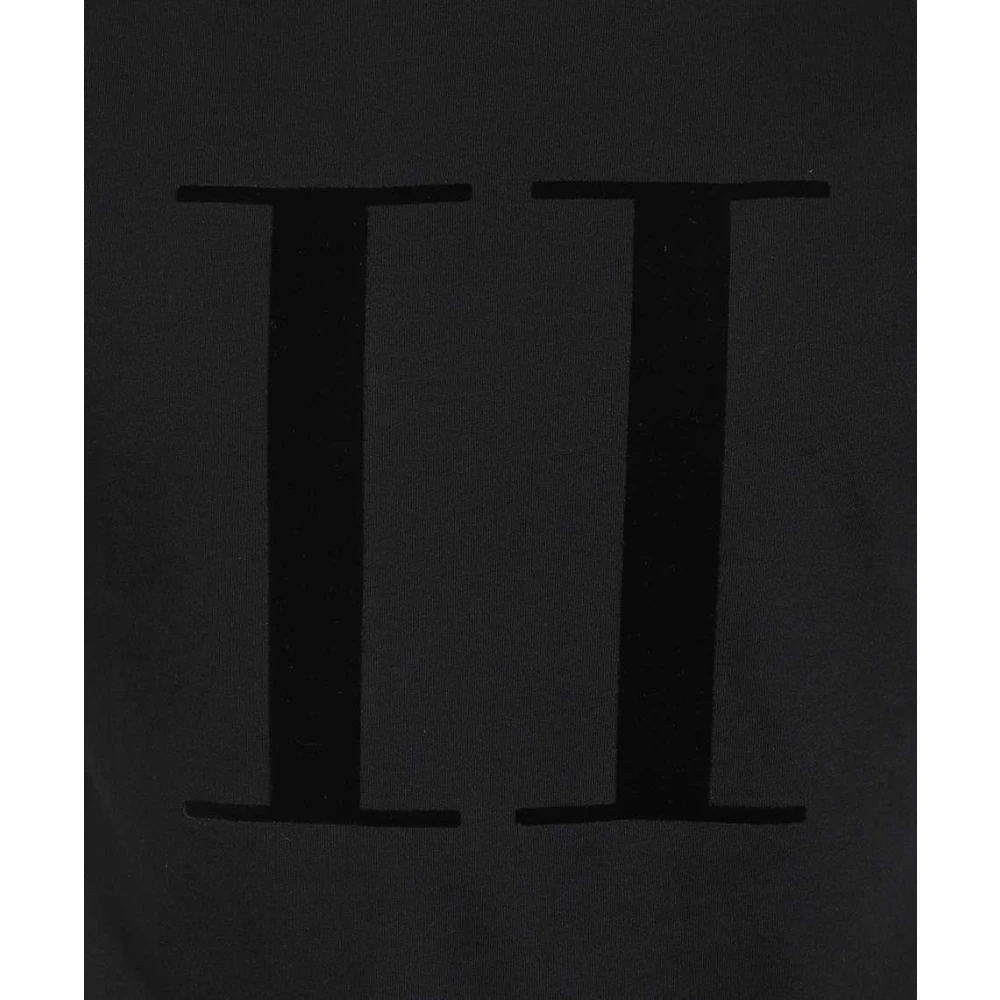 Les Deux Katoenen Crew-Neck T-Shirt Black Heren