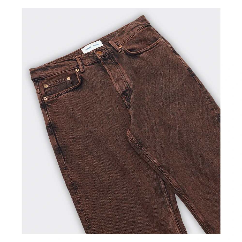 Samsøe Eddie Denim Jeans Bruin Brown Heren