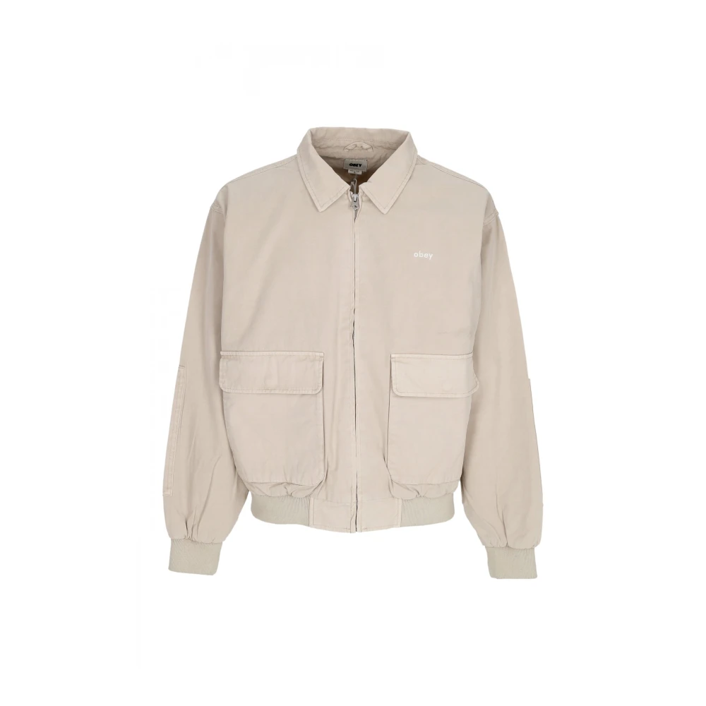 Obey Montreal Bomber Jas Zilver Grijs Gray Heren