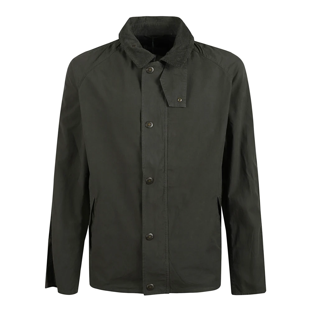 Barbour Casual olijfgroene gewassen katoenen jas Green Heren