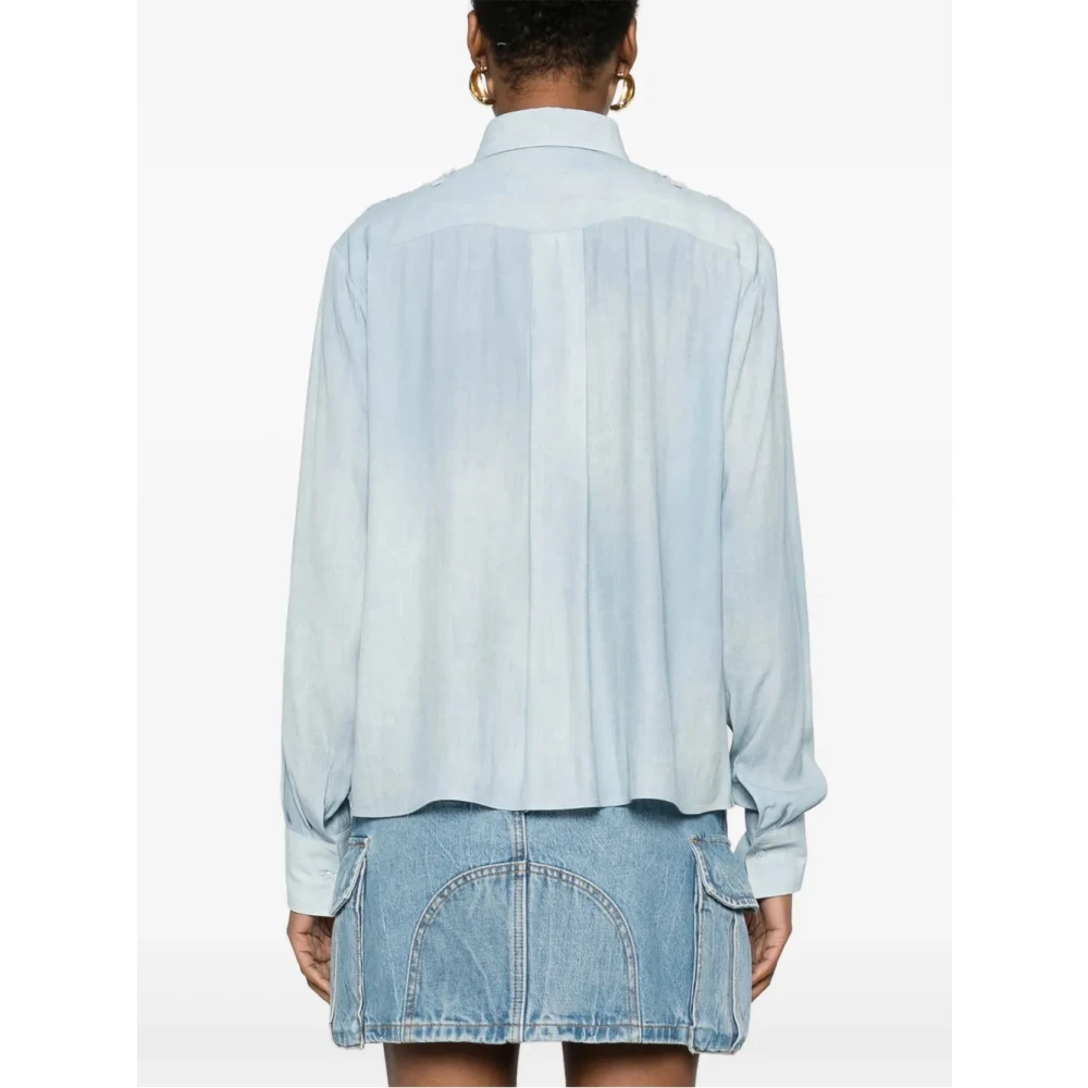 Ermanno Scervino Elegante Damesoverhemd Blue Dames