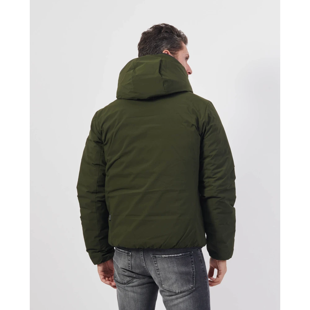 Save The Duck Omkeerbare Groene Jas met Rits Green Heren