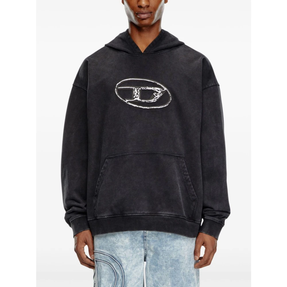 Diesel Stijlvolle Sweaters en Gebreide Kleding Black Heren