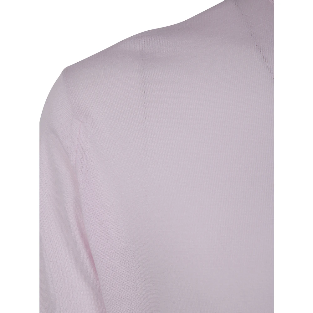 John Smedley Korte mouwen ronde hals T-shirt Pink Heren