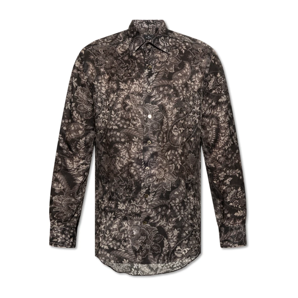 ETRO Shirt met decoratieve print Black Heren