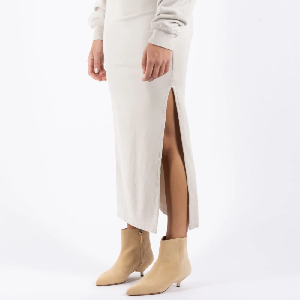 Isabel Marant Étoile Ivoor Katoenen Jurk Salomon White Dames