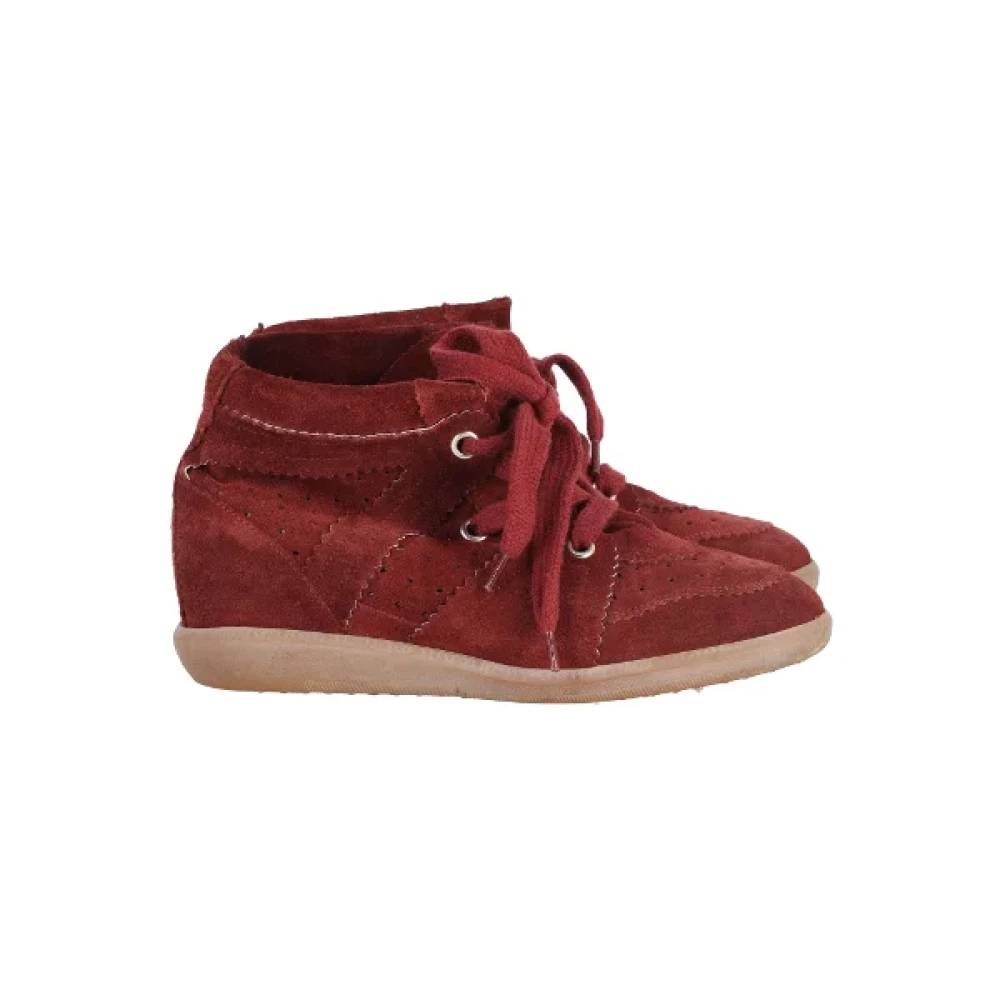 Isabel Marant Pre-owned Pre-owned Mocka sneakers Red, Dam