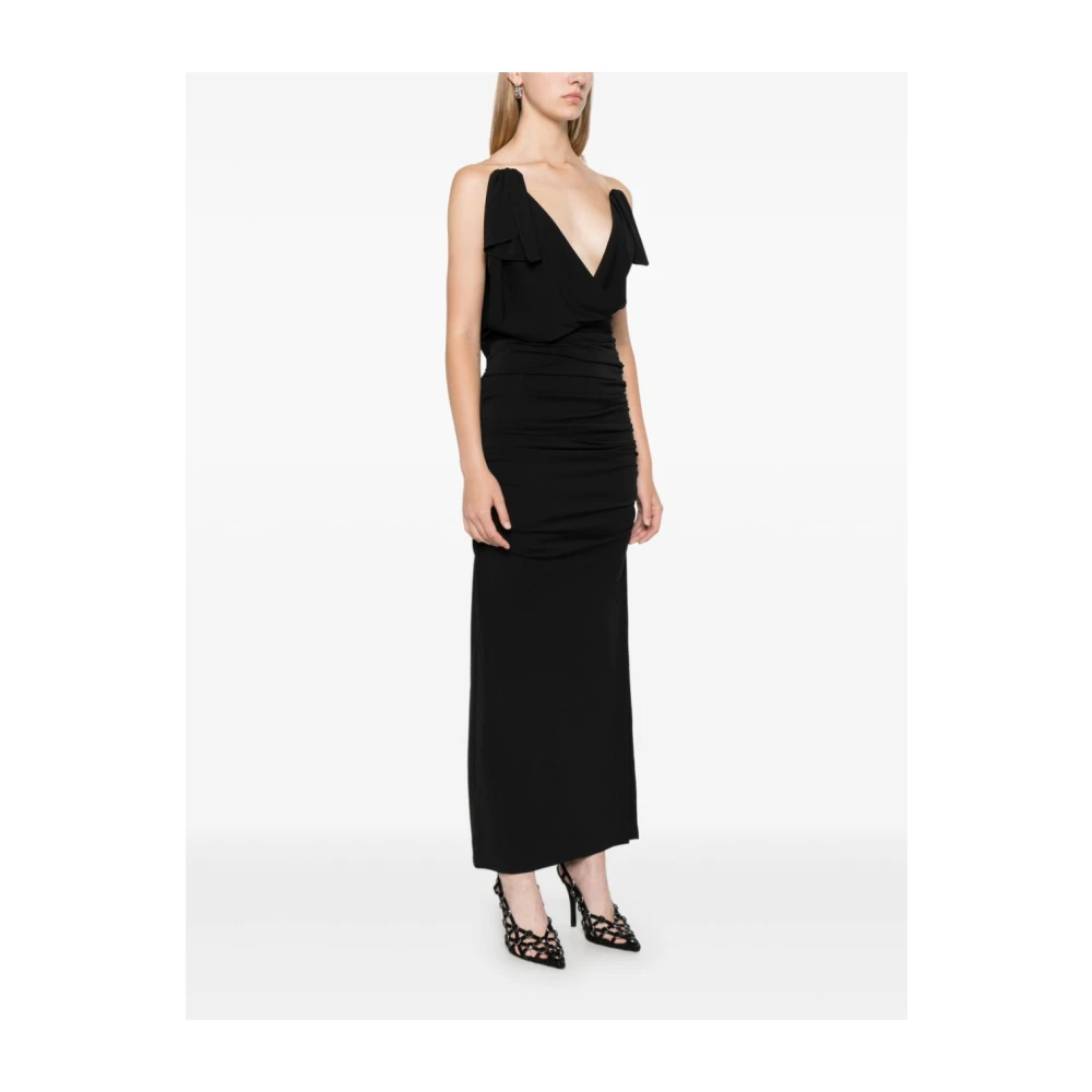 The Attico Zwarte Jurk Aw24 Black Dames