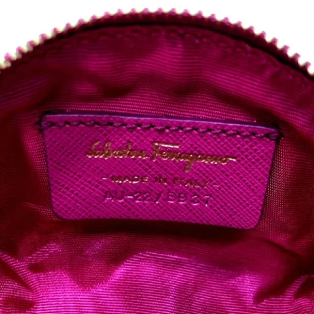 Salvatore Ferragamo Pre-owned Leather wallets Pink Dames