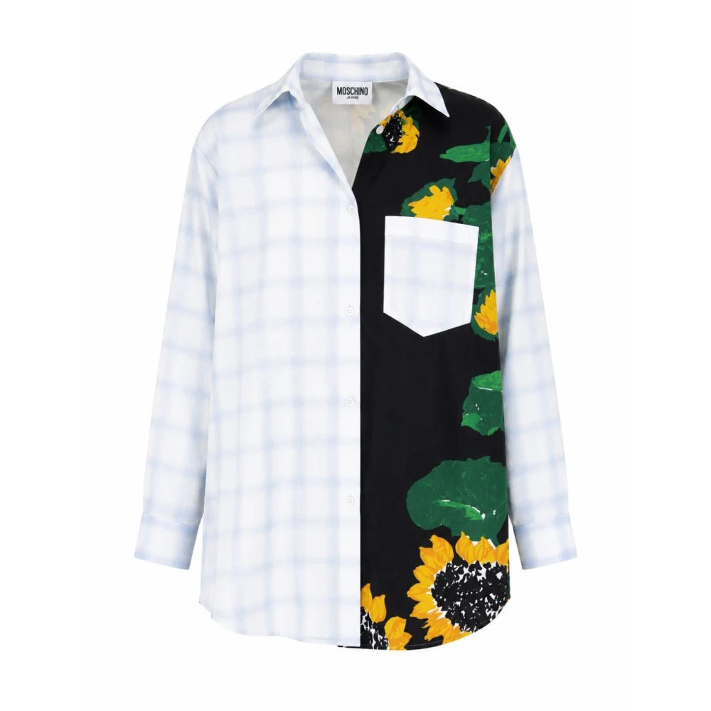 Moschino Women's Multicolor Patchwork Oversize Shirt - Shirts - Xs - Blouses & Shirts
