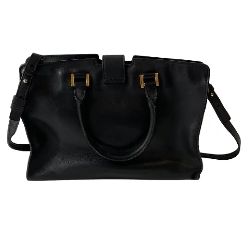 Saint Laurent Vintage Pre-owned Leather shoulder-bags Black Dames
