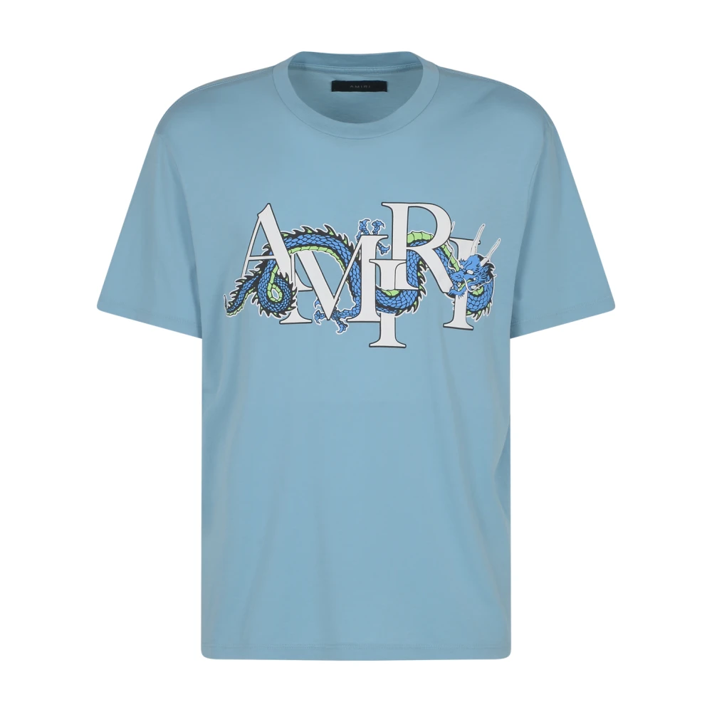 Amiri Draken T-shirt Blue Heren