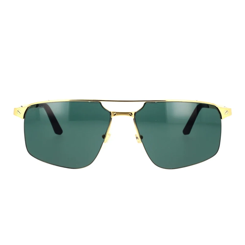 Cartier Unisex Yellow Sunglasses, 60 Mm, Bold Navigator Sunglasses Santos Evolution