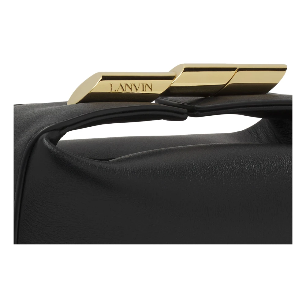 Lanvin Zwarte Paillet Schoudertas Black Dames