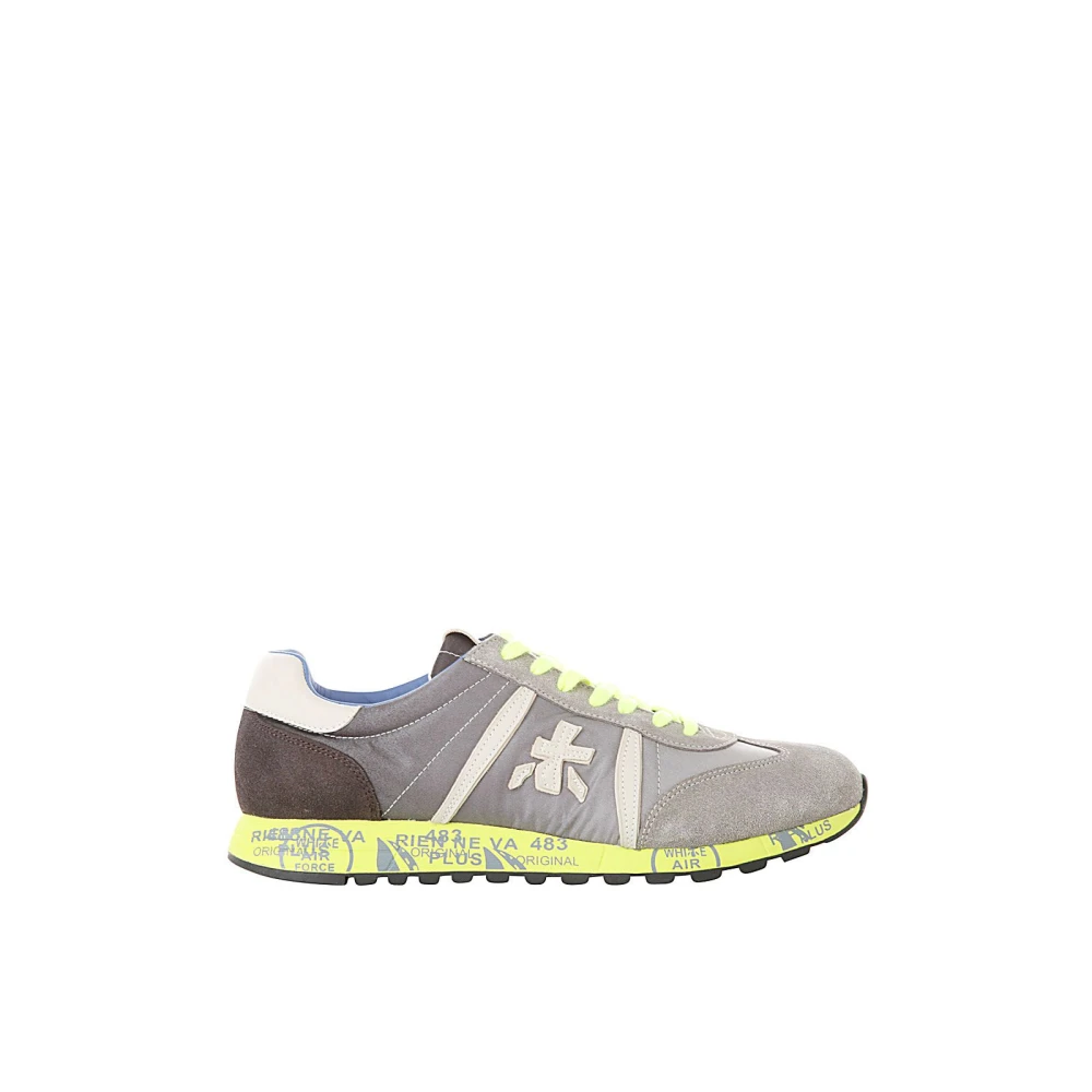 Premiata Premium Leren Sneakers Heren Schoenen Grijs