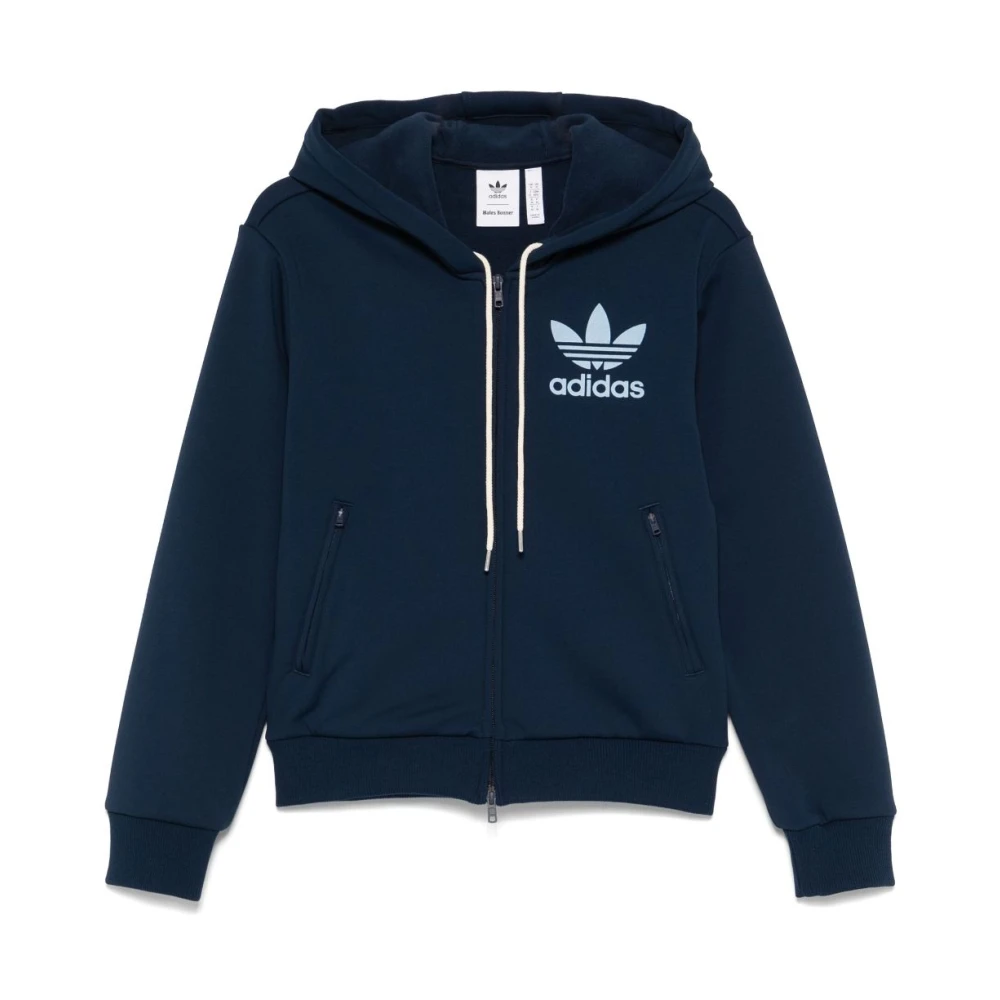 adidas Originals Track Hoodie voor actieve levensstijl Blue Dames