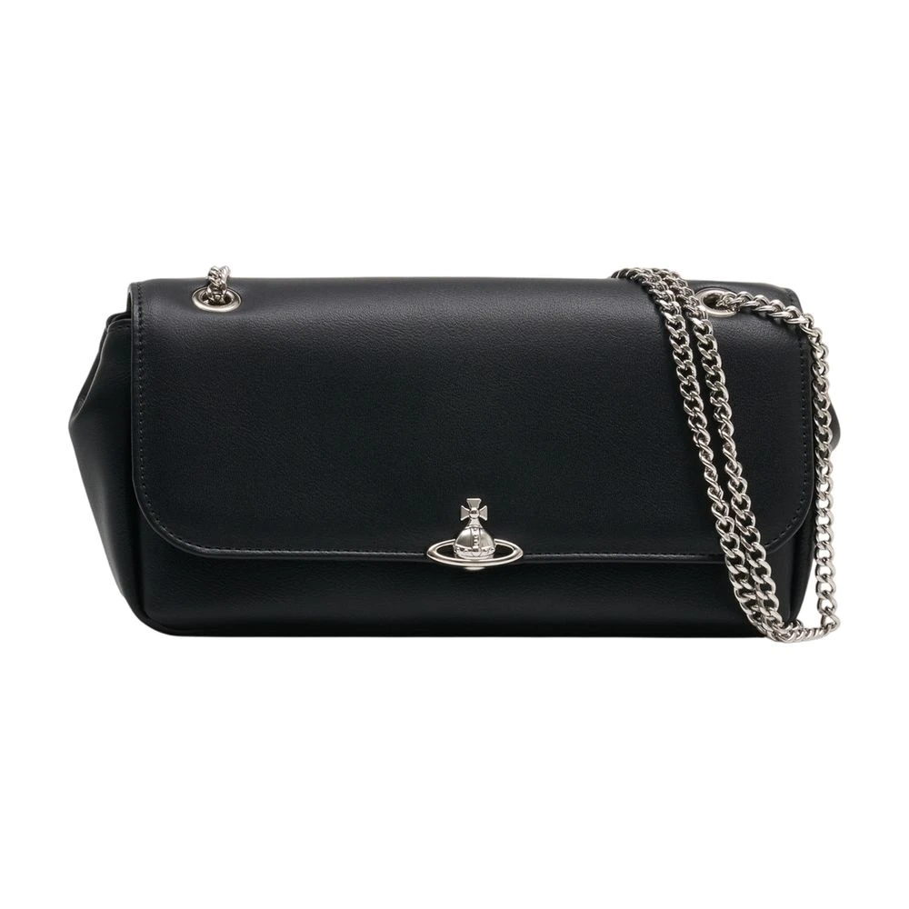 Vivienne Westwood Donna Nero - Borsa A Tracolla Con Catena - Bags - One Size