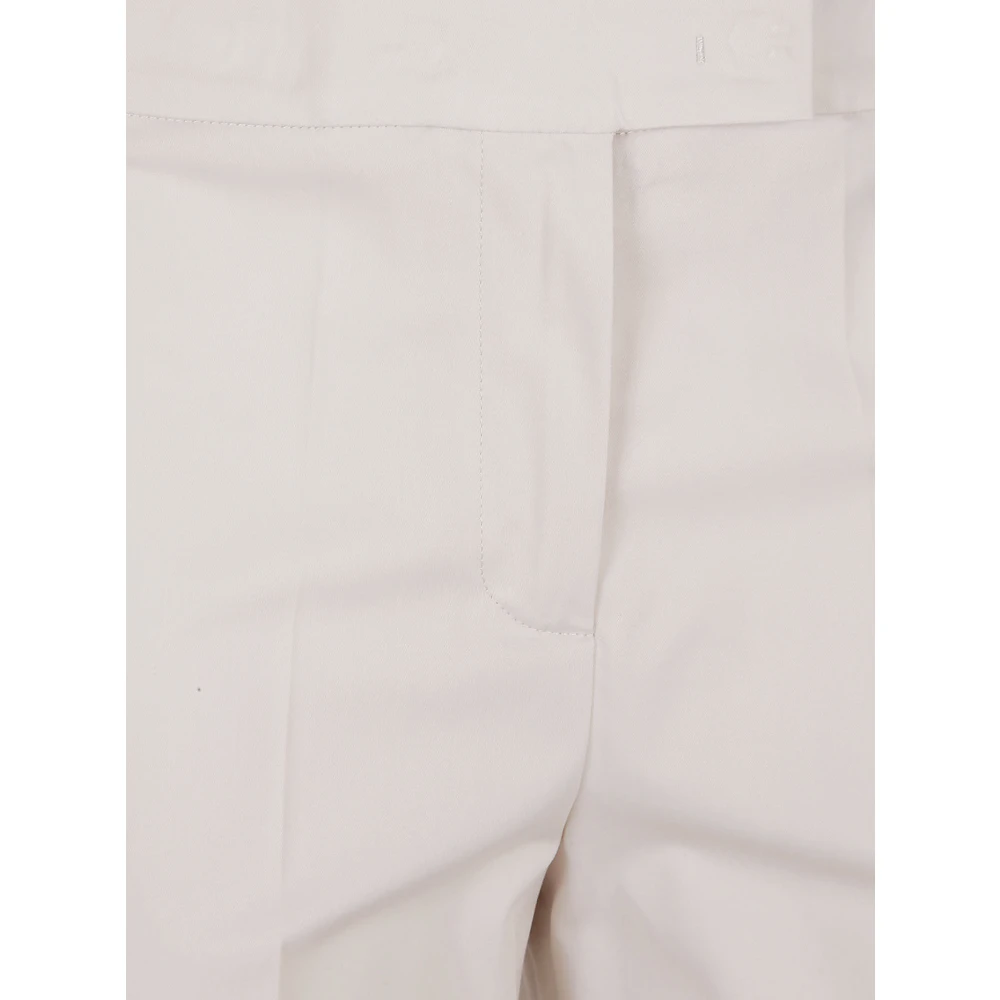 Eleventy Zand Broek Katoen Lyocell Elastaan Samenstelling Beige Dames