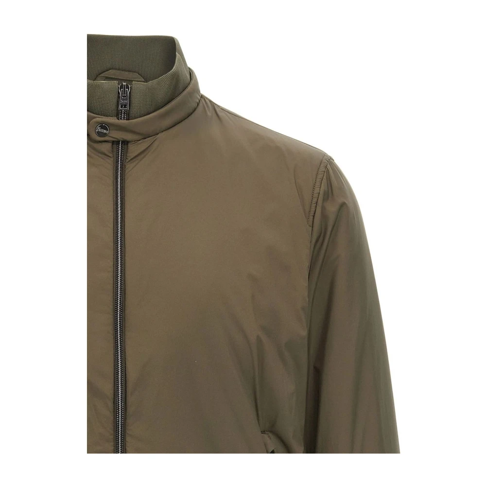 Herno Green Ecoage Bomber Jacket Green Heren