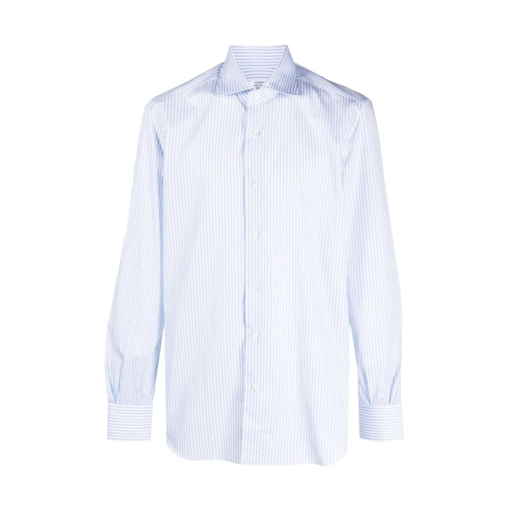 Mazzarelli Casual Shirts Blue Heren