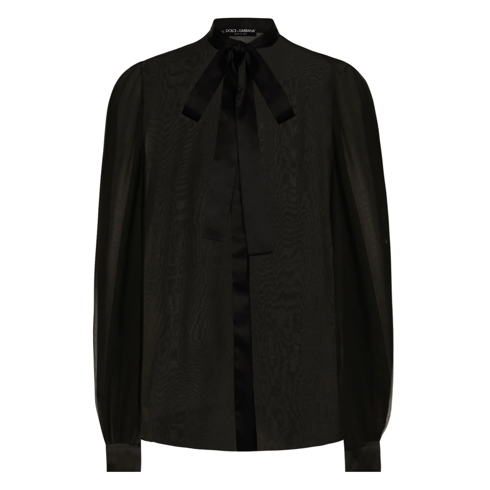 Dolce & Gabbana Zwarte Overhemd Black Dames