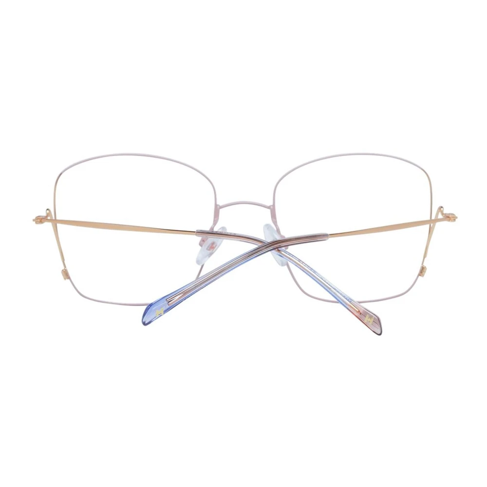 Ana Hickmann Gouden Vierkante Metalen Optische Frames Yellow Dames