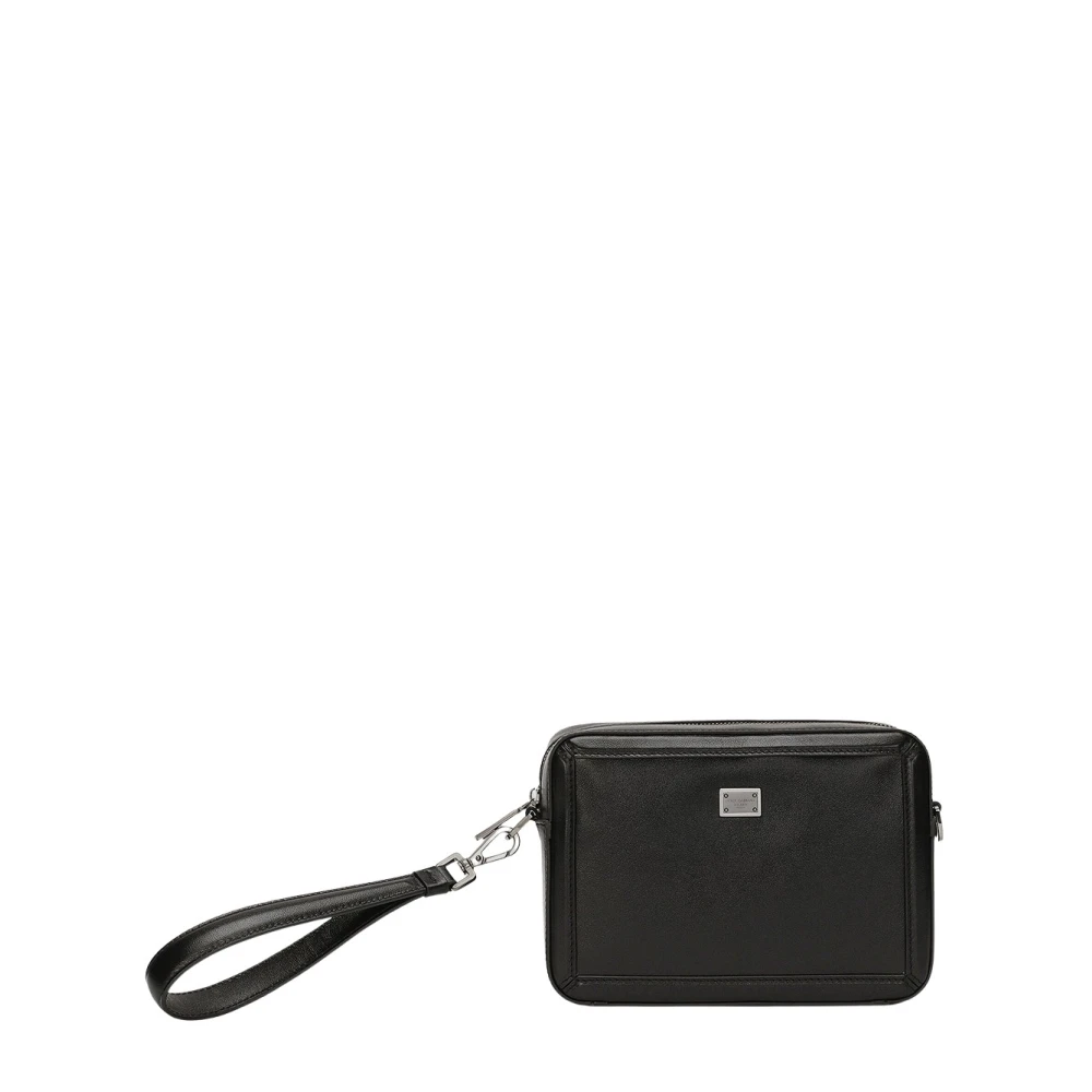 Dolce & Gabbana Leren Mini Tas Black Heren