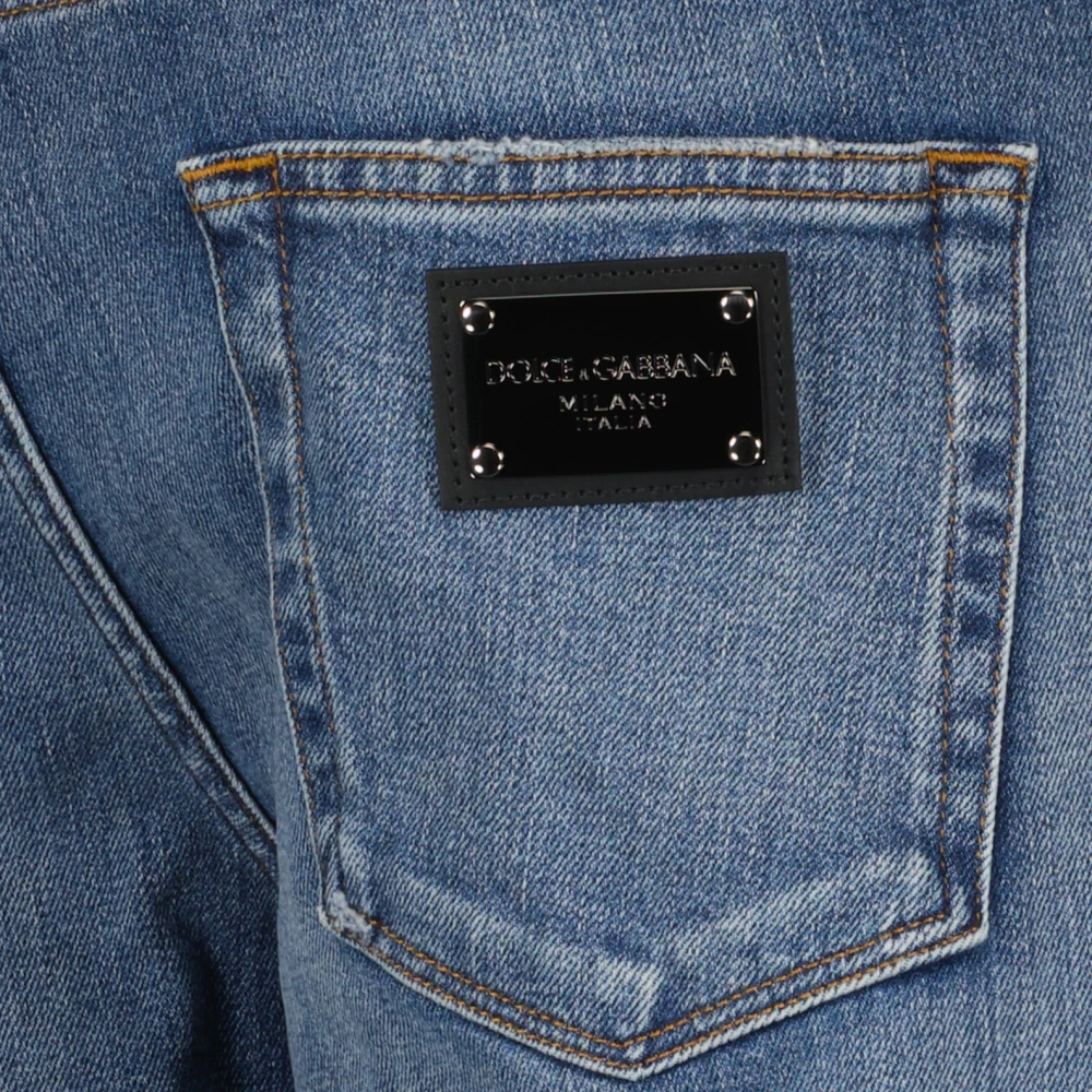 Dolce & Gabbana Rechte Jeans Blue Heren