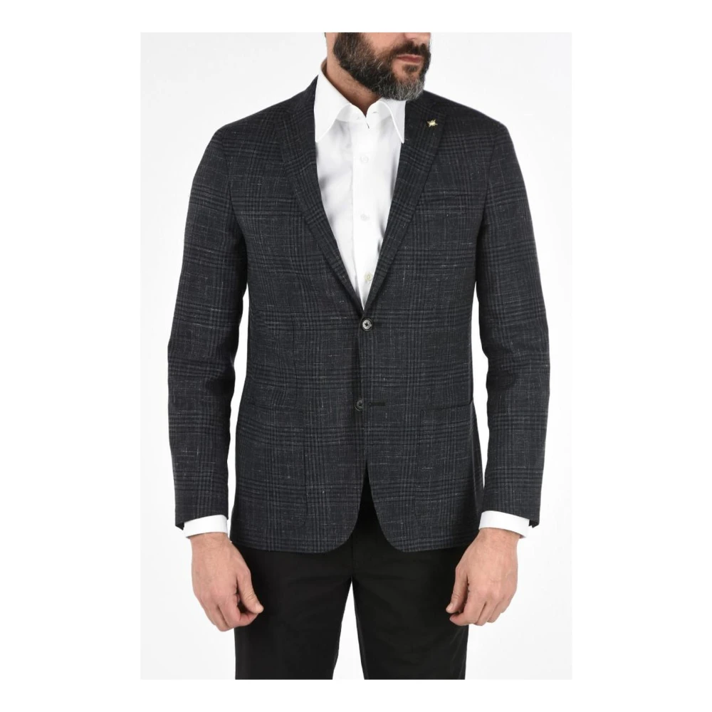 Corneliani Klassieke Zwarte Blazer voor Heren Gray Heren