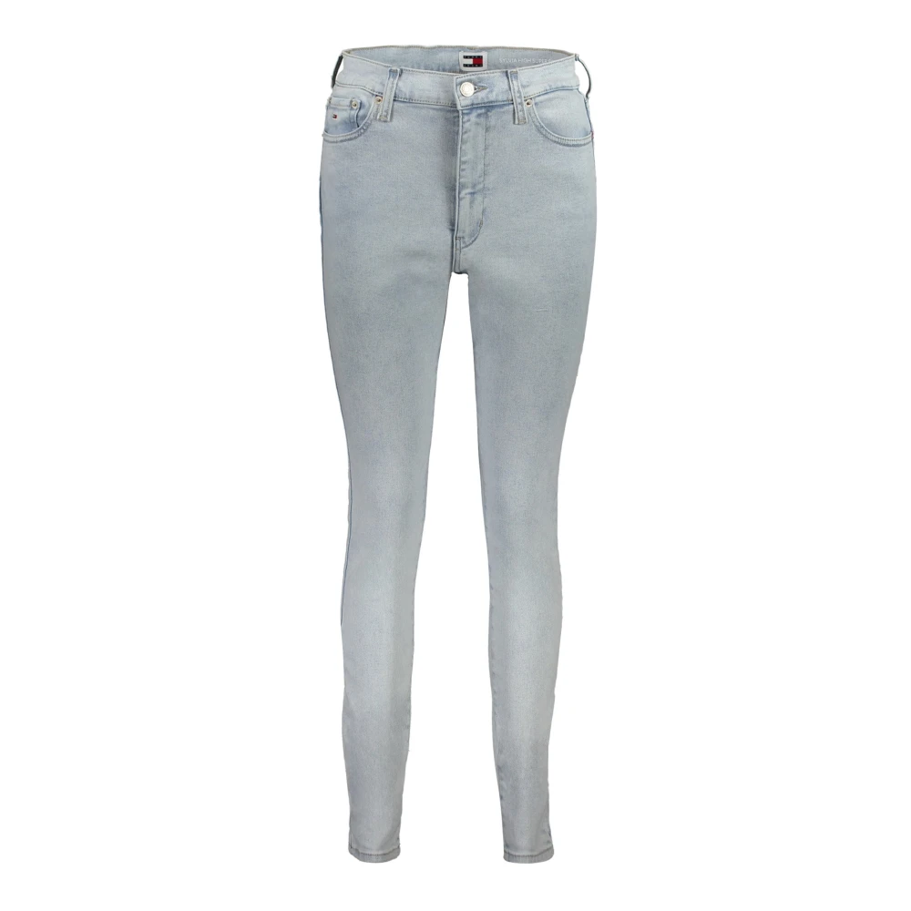 Tommy Hilfiger Blauwe Skinny Jeans met Borduursel voor Dames Blue Dames