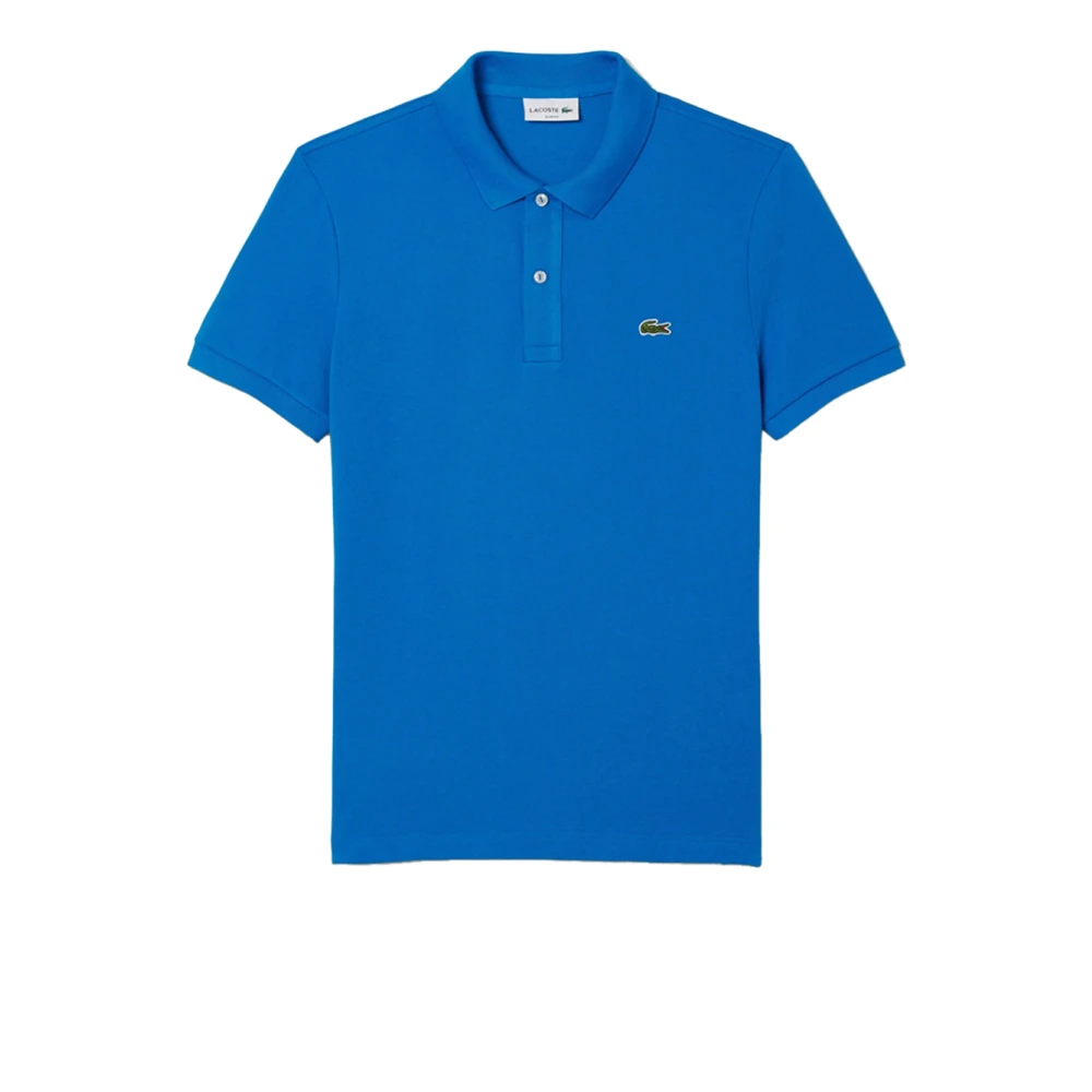 Lacoste Men's Blue Polo Shirts, L, Slim Fit L.12.12 Pique Polo Shirt