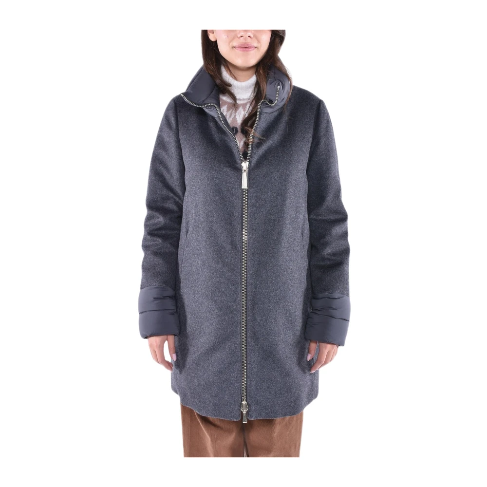 Moorer Women's Gray Wool And Down Coat Abete-Le - Parkas - Xl - Coats