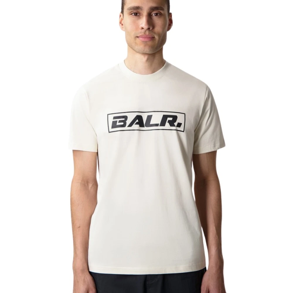 Balr. Logo Print Katoenen T-shirt White Heren