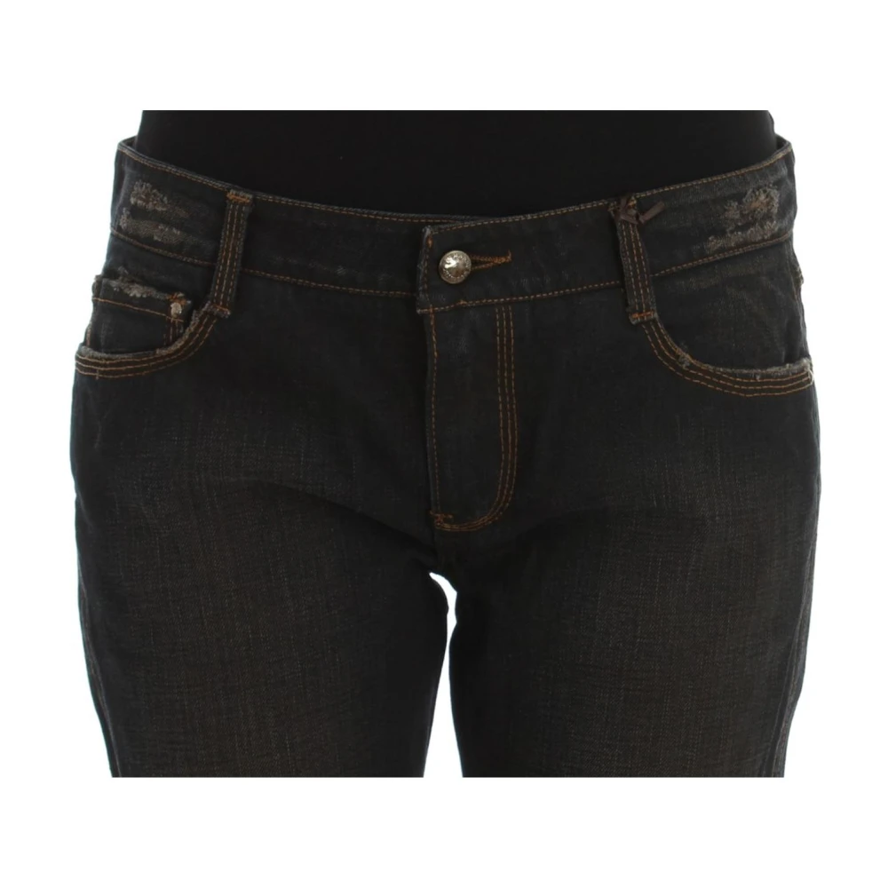 Ermanno Scervino Klassieke Blauwe Slim-Fit Boyfriend Jeans Black Dames