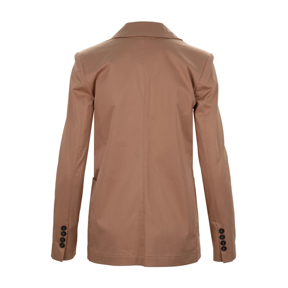 Aniye By Geknoopte Dames Blazer Beige Dames