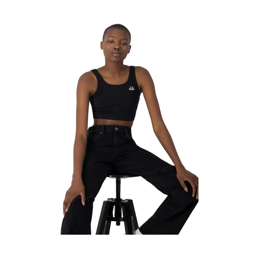 Champion Sleeveless Tops Black Dames