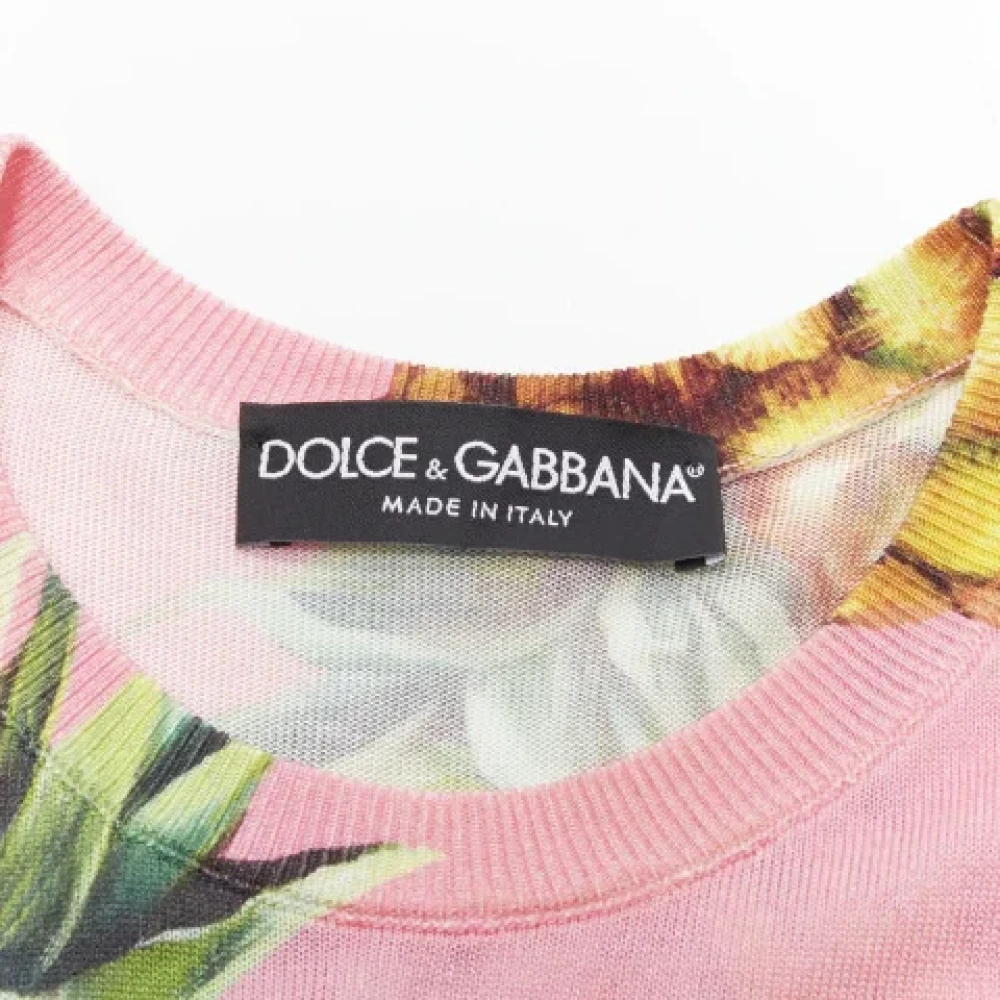 Dolce & Gabbana Pre-owned Wool tops Pink Dames