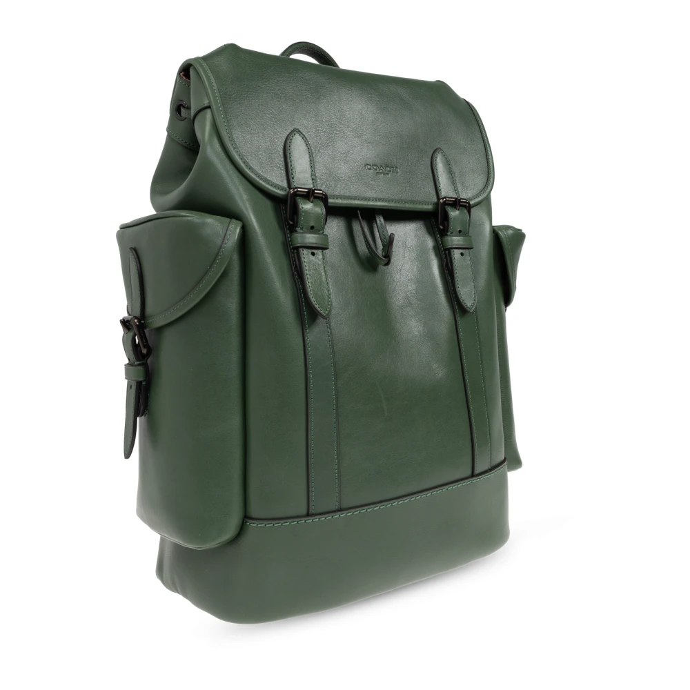 Coach Leren rugzak Hitch Green Heren