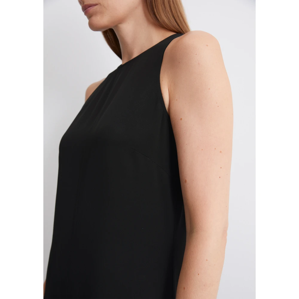 Marc O'Polo Mouwloze A-lijn jurk Black Dames