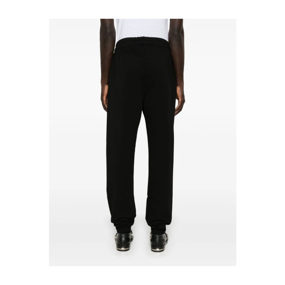 Gcds Zwarte Lounge Logo Sweatpants Black Heren