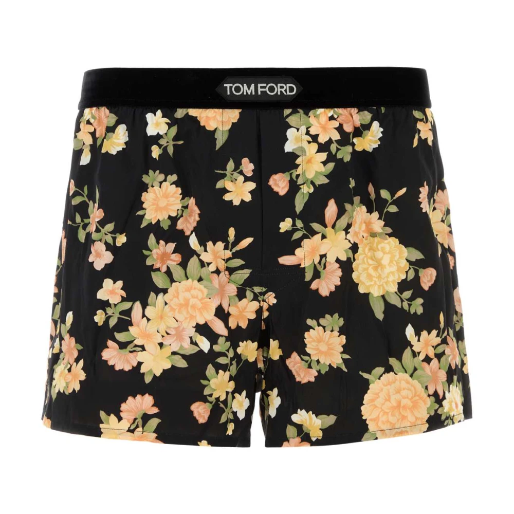 Tom Ford Gedrukte stretch satijnen boxershort Multicolor Heren