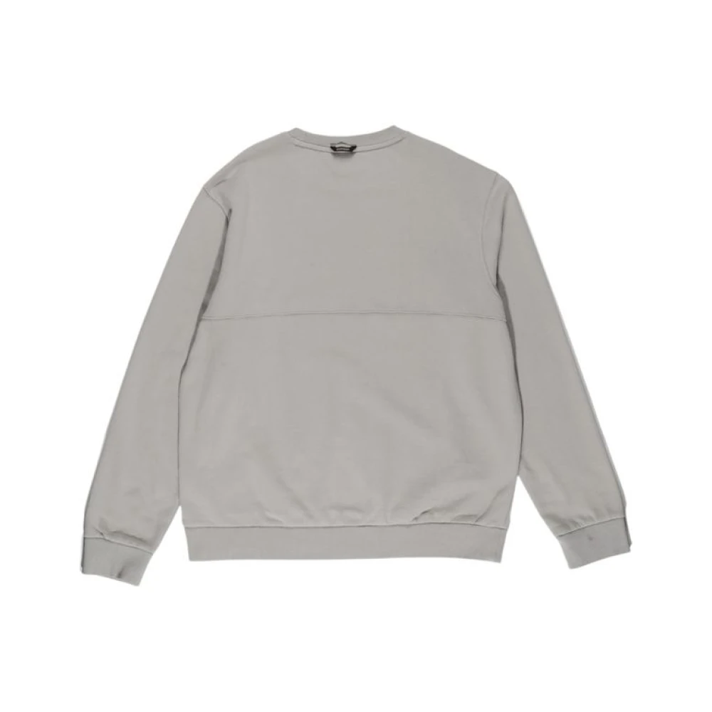 Napapijri Mannen Onbedekte Sweatshirt Herfst Winter Collectie Gray Heren